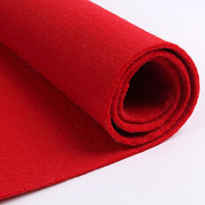 Red Felt Fabric 01